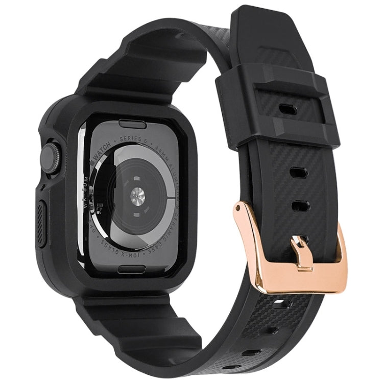 Bracelet de montre sport intégré en fibre de carbone pour la série Apple Watch, 7 41mm / 6&SE&5&4 40mm / 3&2&1 38mm, 7 45mm / 6&SE&5&4 44mm / 3&2&1 42mm