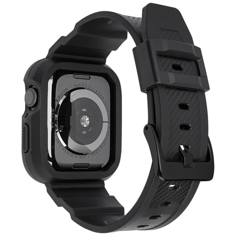 Bracelet de montre sport intégré en fibre de carbone pour la série Apple Watch, 7 41mm / 6&SE&5&4 40mm / 3&2&1 38mm, 7 45mm / 6&SE&5&4 44mm / 3&2&1 42mm