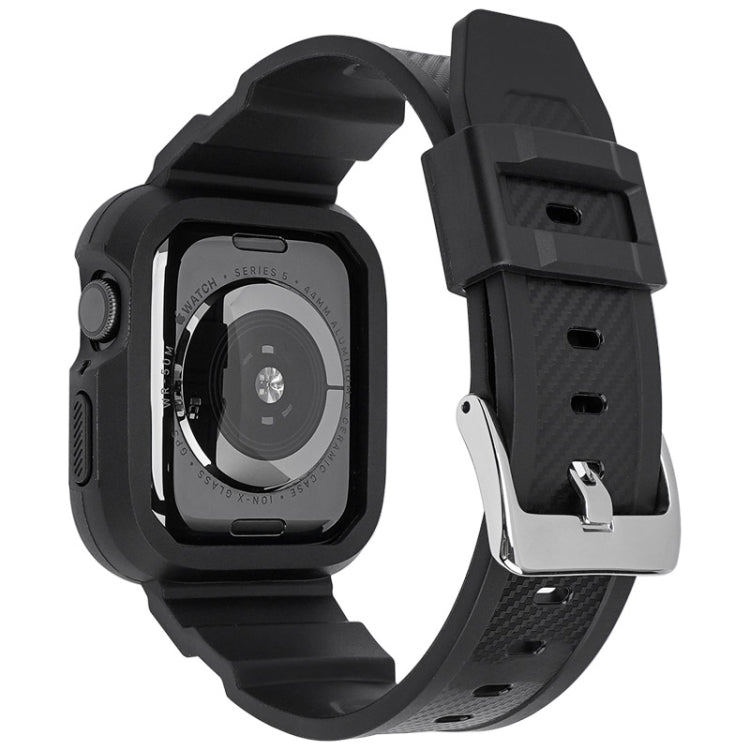 Bracelet de montre sport intégré en fibre de carbone pour la série Apple Watch, 7 41mm / 6&SE&5&4 40mm / 3&2&1 38mm, 7 45mm / 6&SE&5&4 44mm / 3&2&1 42mm
