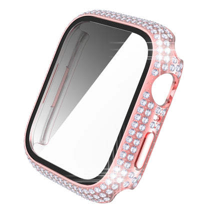 Diamond PC + boîtier de montre en verre trempé pour la série Apple Watch, 7 41mm, 7 45mm
