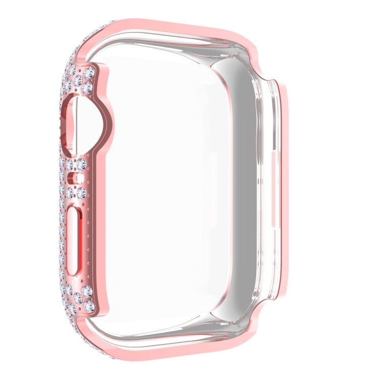 Diamond PC + boîtier de montre en verre trempé pour la série Apple Watch, 7 41mm, 7 45mm