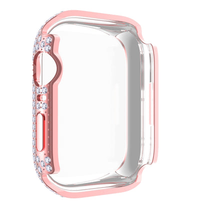 Diamond PC + boîtier de montre en verre trempé pour la série Apple Watch, 7 41mm, 7 45mm