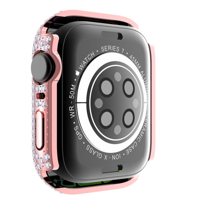 Diamond PC + boîtier de montre en verre trempé pour la série Apple Watch, 7 41mm, 7 45mm