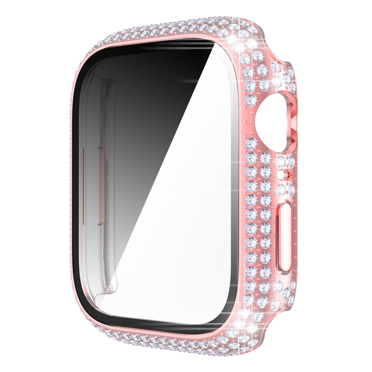 Diamond PC + boîtier de montre en verre trempé pour la série Apple Watch, 7 41mm, 7 45mm