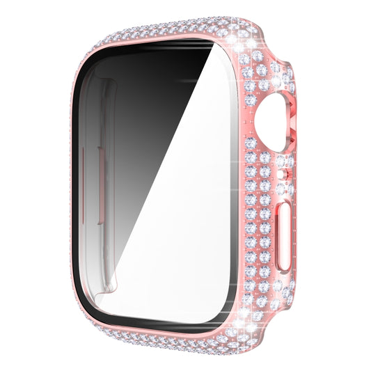 Diamond PC + boîtier de montre en verre trempé pour la série Apple Watch, 7 41mm, 7 45mm