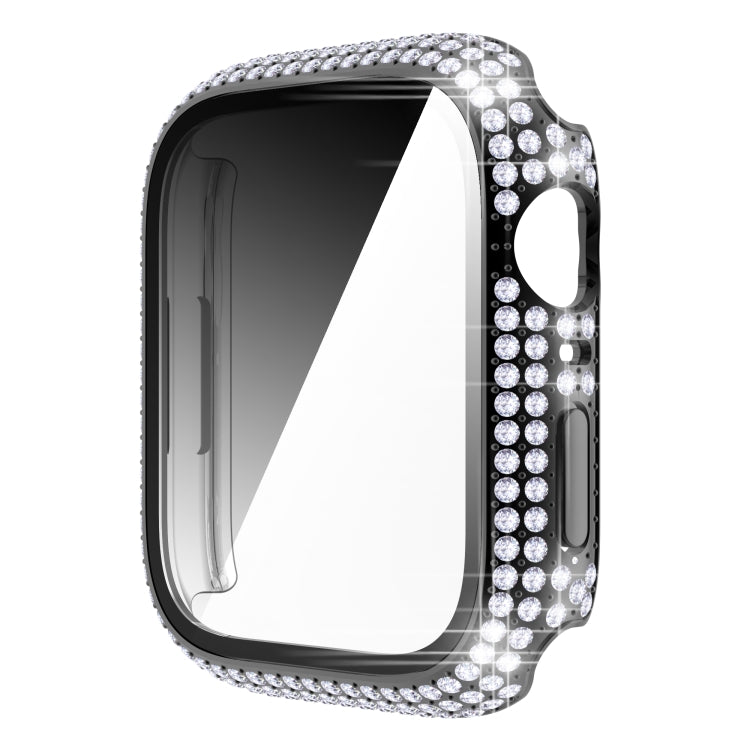 Diamond PC + boîtier de montre en verre trempé pour la série Apple Watch, 7 41mm, 7 45mm