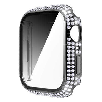 Diamond PC + boîtier de montre en verre trempé pour la série Apple Watch, 7 41mm, 7 45mm