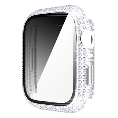 Diamond PC + boîtier de montre en verre trempé pour la série Apple Watch, 7 41mm, 7 45mm
