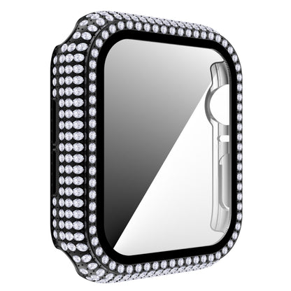 Diamond PC + boîtier de montre en verre trempé pour la série Apple Watch, 6&SE&5&4 40mm, 6&SE&5&4 44mm