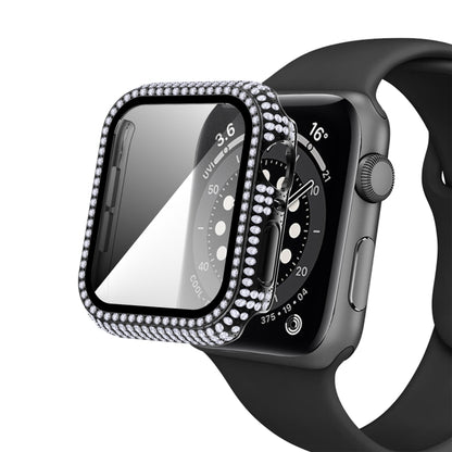 Diamond PC + boîtier de montre en verre trempé pour la série Apple Watch, 6&SE&5&4 40mm, 6&SE&5&4 44mm