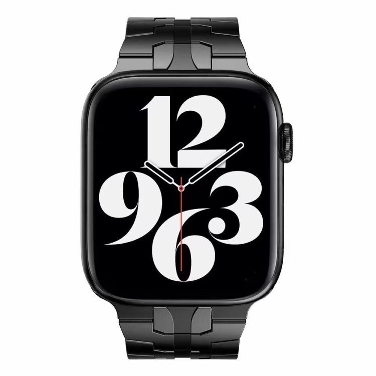 Bracelet de montre en métal à boucle papillon pour la série Apple Watch, 7 41mm / 6&SE&5&4 40mm / 3&2&1 38mm, 7 45mm / 6&SE&5&4 44mm / 3&2&1 42mm