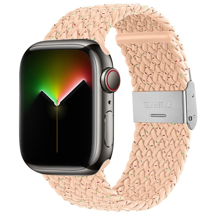 Bracelet de montre tressé en nylon pour la série Apple Watch, 7 41mm / 6&SE&5&4 40mm / 3&2&1 38mm, 7 45mm / 6&SE&5&4 44mm / 3&2&1 42mm