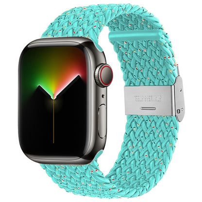 Bracelet de montre tressé en nylon pour la série Apple Watch, 7 41mm / 6&SE&5&4 40mm / 3&2&1 38mm, 7 45mm / 6&SE&5&4 44mm / 3&2&1 42mm