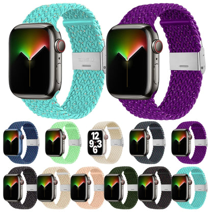 Bracelet de montre tressé en nylon pour la série Apple Watch, 7 41mm / 6&SE&5&4 40mm / 3&2&1 38mm, 7 45mm / 6&SE&5&4 44mm / 3&2&1 42mm
