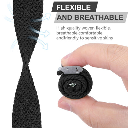 Bracelet de montre tressé en nylon pour la série Apple Watch, 7 41mm / 6&SE&5&4 40mm / 3&2&1 38mm, 7 45mm / 6&SE&5&4 44mm / 3&2&1 42mm