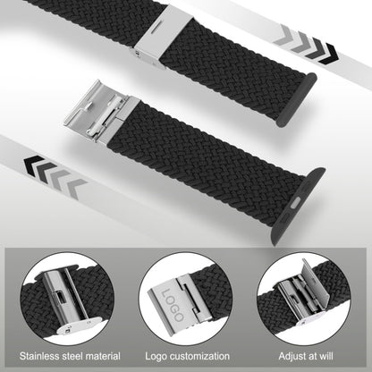 Bracelet de montre tressé en nylon pour la série Apple Watch, 7 41mm / 6&SE&5&4 40mm / 3&2&1 38mm, 7 45mm / 6&SE&5&4 44mm / 3&2&1 42mm