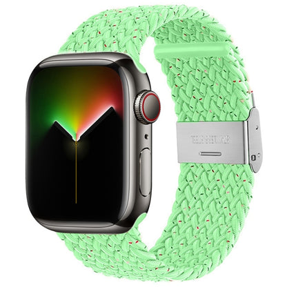 Bracelet de montre tressé en nylon pour la série Apple Watch, 7 41mm / 6&SE&5&4 40mm / 3&2&1 38mm, 7 45mm / 6&SE&5&4 44mm / 3&2&1 42mm