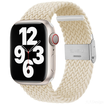 Bracelet de montre tressé en nylon pour la série Apple Watch, 7 41mm / 6&SE&5&4 40mm / 3&2&1 38mm, 7 45mm / 6&SE&5&4 44mm / 3&2&1 42mm