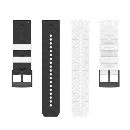Bracelet de montre en silicone bicolore, For Suunto 9