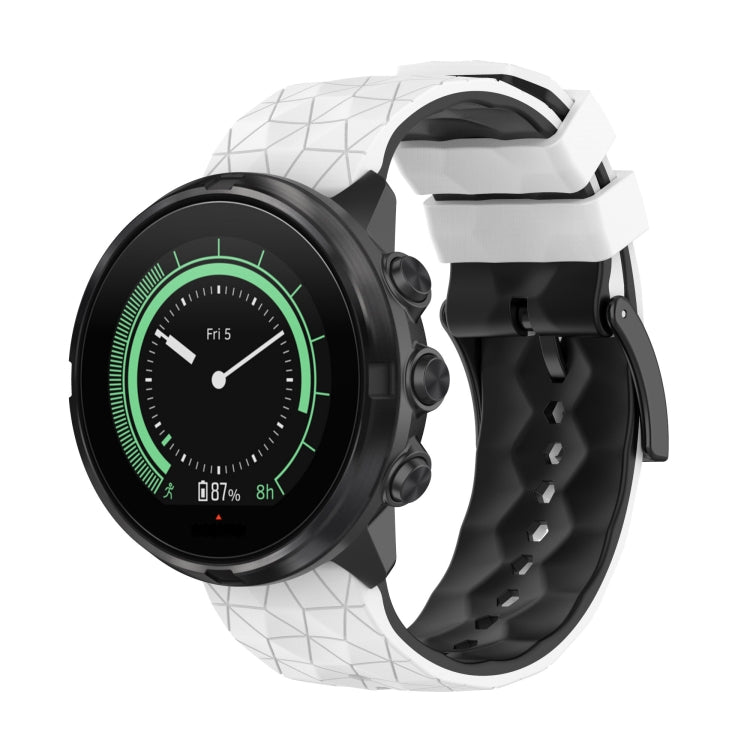 Bracelet de montre en silicone bicolore, For Suunto 9