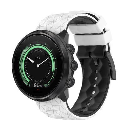 Bracelet de montre en silicone bicolore, For Suunto 9