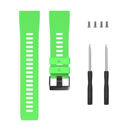 Bracelet de montre en silicone à boucle noire, For Garmin Forerunner 35
