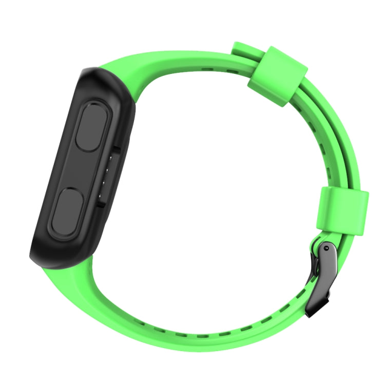 Bracelet de montre en silicone à boucle noire, For Garmin Forerunner 35