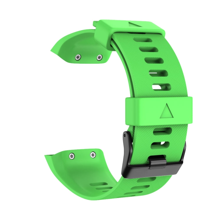 Bracelet de montre en silicone à boucle noire, For Garmin Forerunner 35