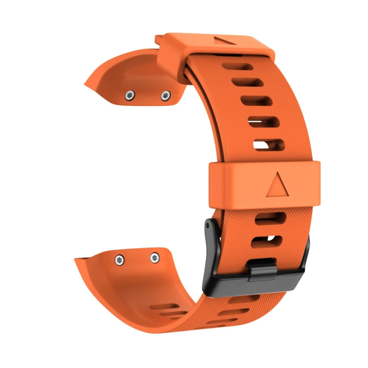 Bracelet de montre en silicone à boucle noire, For Garmin Forerunner 35
