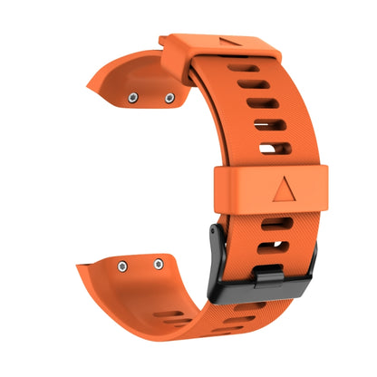 Bracelet de montre en silicone à boucle noire, For Garmin Forerunner 35