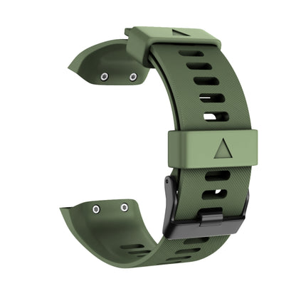 Bracelet de montre en silicone à boucle noire, For Garmin Forerunner 35