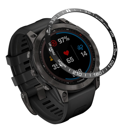 Couverture de bague de lunette de cadran Smartwatch, For Garmin Fenix 7, For Garmin Fenix 7S