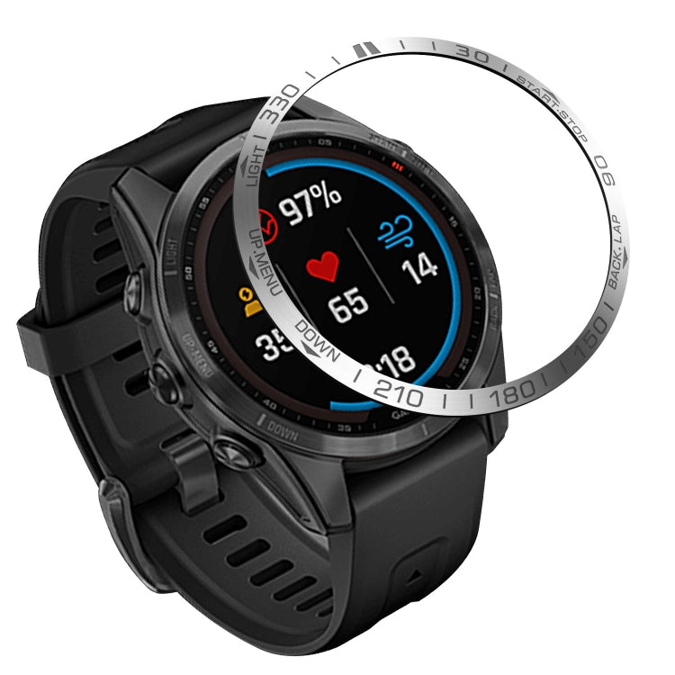 Couverture de bague de lunette de cadran Smartwatch, For Garmin Fenix 7, For Garmin Fenix 7S