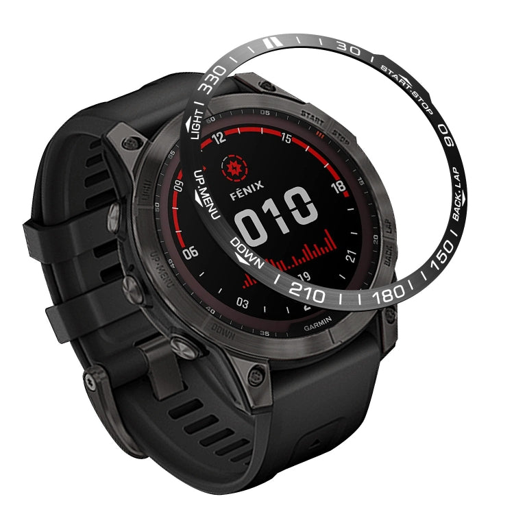 Couverture de bague de lunette de cadran Smartwatch, For Garmin Fenix 7X