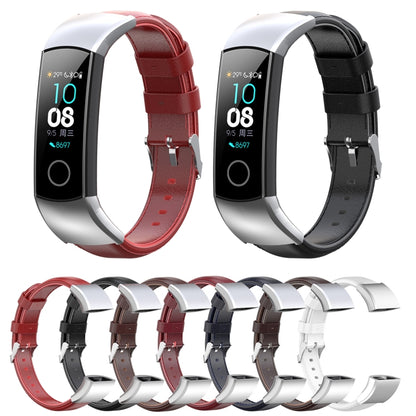 Bracelet en cuir ciré à l'huile, For Huawei Band 3 & 4 Pro