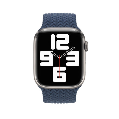 Bracelet de montre tressé en nylon pour Apple Watch Series 7 41mm / 6&SE&5&4 40mm / 3&2&1 38mm, 130mm, 145mm, 155mm