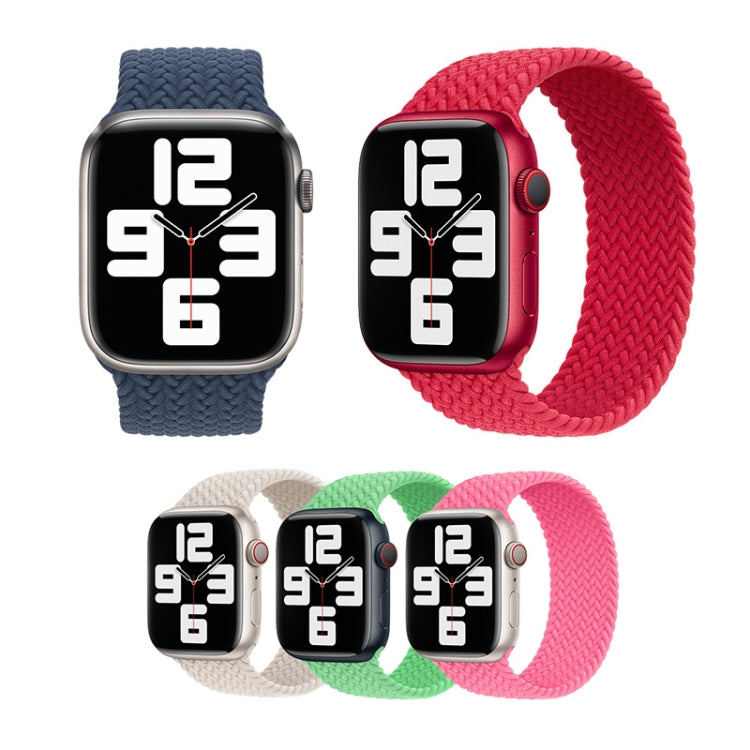 Bracelet de montre tressé en nylon pour Apple Watch Series 7 41mm / 6&SE&5&4 40mm / 3&2&1 38mm, 130mm, 145mm, 155mm