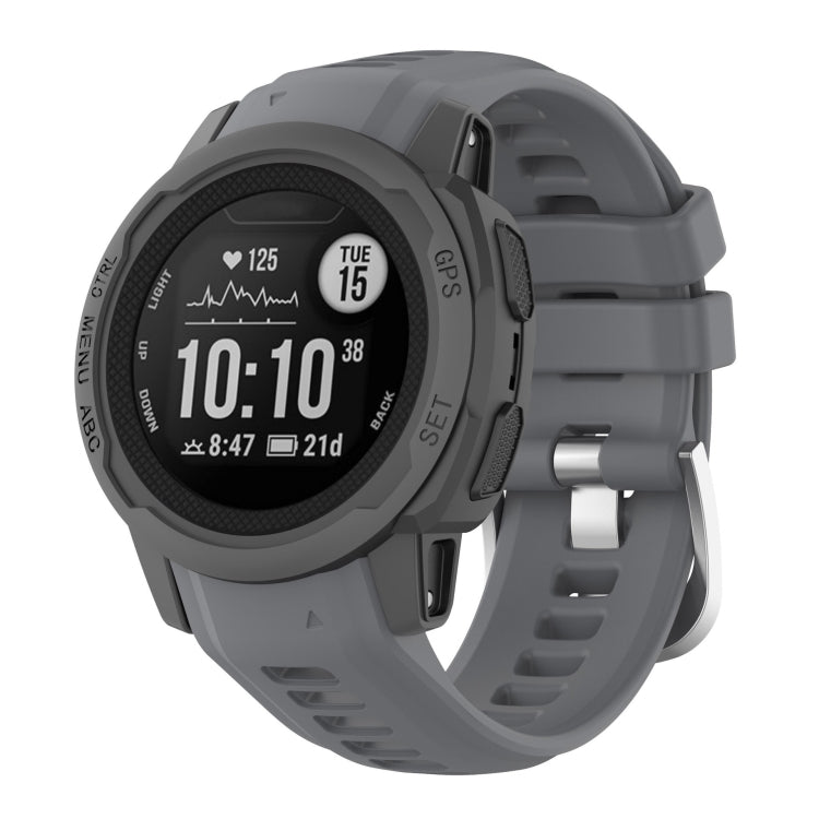 Bracelet de montre en silicone, For Garmin Instinct 2S
