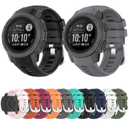Bracelet de montre en silicone, For Garmin Instinct 2S