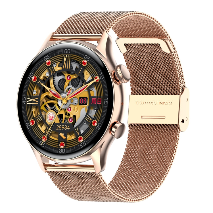 HK8Pro Montre intelligente avec bracelet en acier à écran AMOLED de 1,36 pouces, prend en charge la fonction NFC / surveillance de l'oxygène sanguin, Steel Strap(Gold), Steel Strap(Silver), Steel Strap(Black)