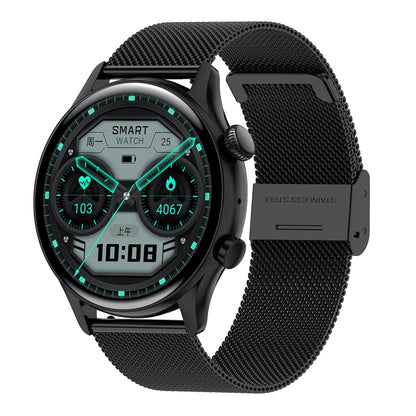 HK8Pro Montre intelligente avec bracelet en acier à écran AMOLED de 1,36 pouces, prend en charge la fonction NFC / surveillance de l'oxygène sanguin, Steel Strap(Gold), Steel Strap(Silver), Steel Strap(Black)