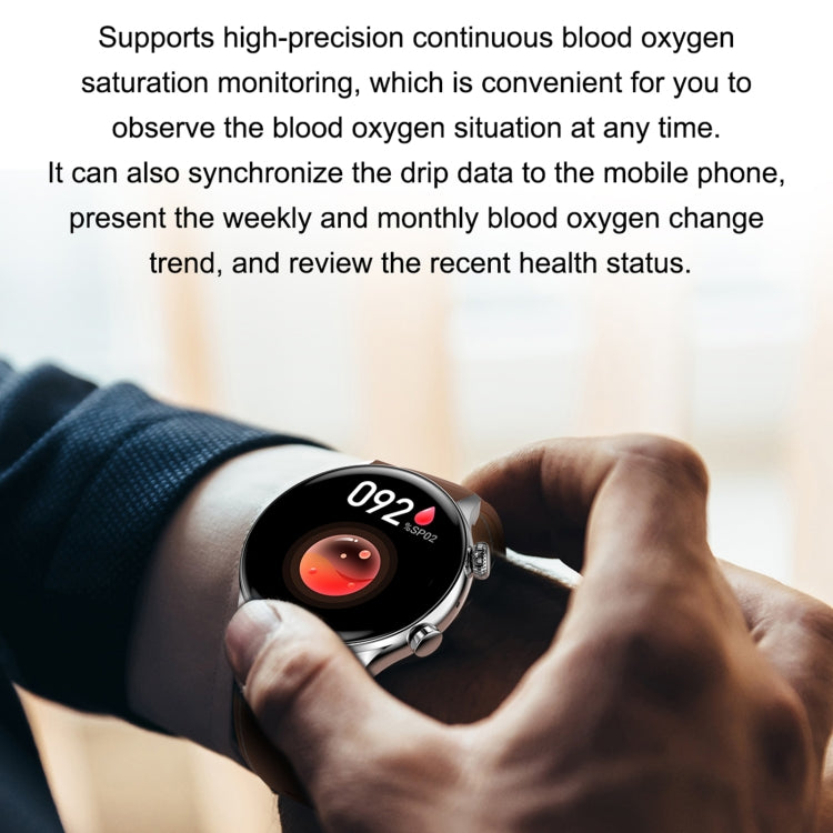 HK8Pro Montre intelligente avec bracelet en acier à écran AMOLED de 1,36 pouces, prend en charge la fonction NFC / surveillance de l'oxygène sanguin, Steel Strap(Gold), Steel Strap(Silver), Steel Strap(Black)
