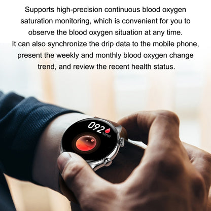 HK8Pro Montre intelligente avec bracelet en acier à écran AMOLED de 1,36 pouces, prend en charge la fonction NFC / surveillance de l'oxygène sanguin, Steel Strap(Gold), Steel Strap(Silver), Steel Strap(Black)