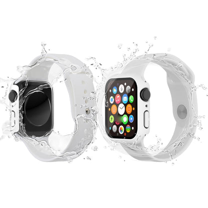 Boîtier de montre étanche en PC + film trempé, For Apple Watch Series 9 / 8 / 7 41mm, For Apple Watch Series 9 / 8 / 7 45mm