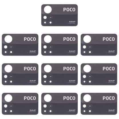 Lentille de caméra arrière 10 pièces, For Xiaomi Redmi K50/Redmi K50 Pro, For XiaomiRedmi Note 11 Pro 4G / Note 11 Pro+ 5G India / Note 11E Pro, For Xiaomi Poco X4 Pro 5G, For Xiaomi Poco M4 Pro 4G, For Xiaomi Poco M3 Pro 5G, For Xiaomi Redmi K40 Gamin...