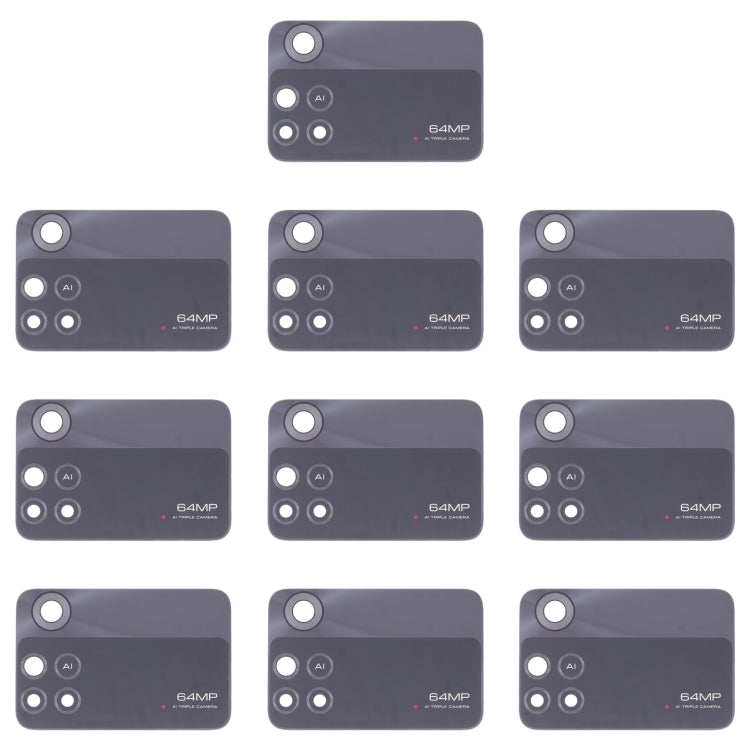 Lentille de caméra arrière 10 pièces, For Xiaomi Redmi K50/Redmi K50 Pro, For XiaomiRedmi Note 11 Pro 4G / Note 11 Pro+ 5G India / Note 11E Pro, For Xiaomi Poco X4 Pro 5G, For Xiaomi Poco M4 Pro 4G, For Xiaomi Poco M3 Pro 5G, For Xiaomi Redmi K40 Gamin...