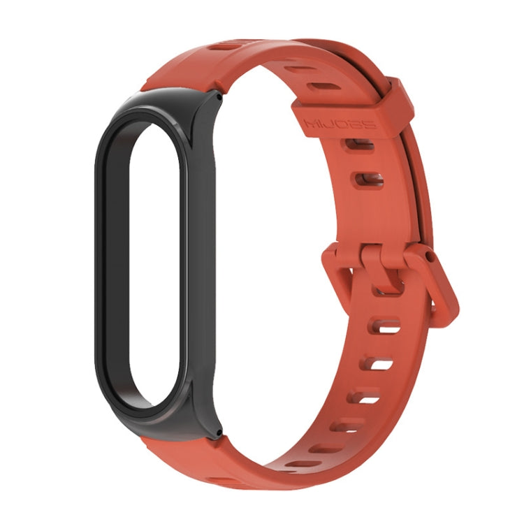 Pour Xiaomi Mi Band 6/5/4/3 Bracelet de montre en silicone à trou plat Mijobs, CS Case, Plus Case, GT Case