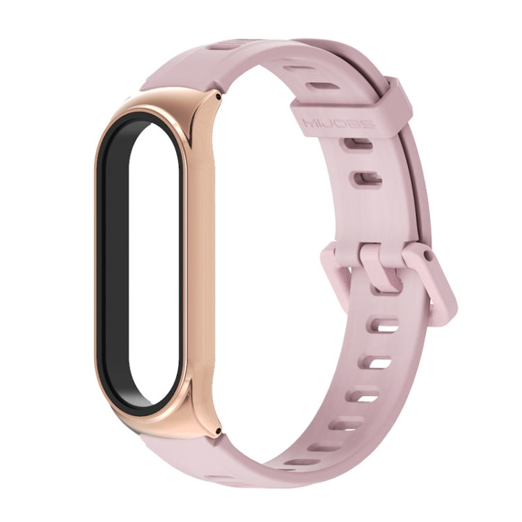 Pour Xiaomi Mi Band 6/5/4/3 Bracelet de montre en silicone à trou plat Mijobs, CS Case, Plus Case, GT Case