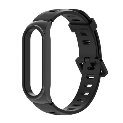 Pour Xiaomi Mi Band 6/5/4/3 Bracelet de montre en silicone à trou plat Mijobs, CS Case, Plus Case, GT Case
