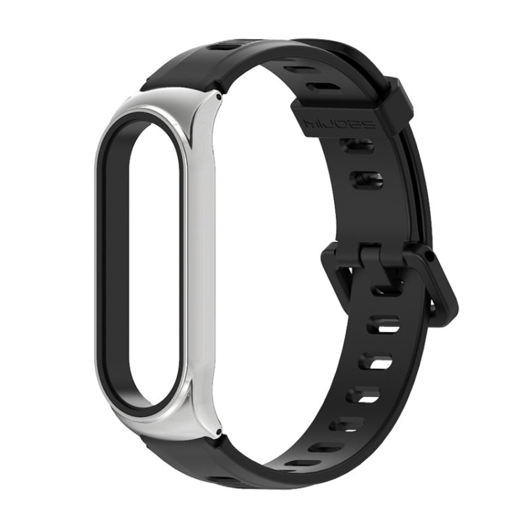 Pour Xiaomi Mi Band 6/5/4/3 Bracelet de montre en silicone à trou plat Mijobs, CS Case, Plus Case, GT Case